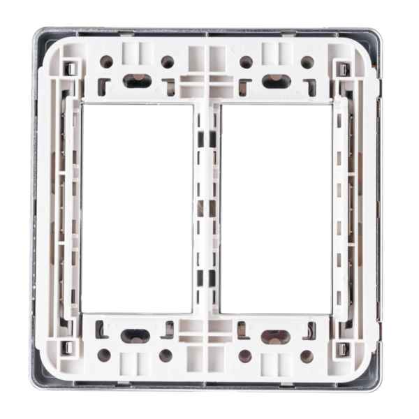 Mặt công tắc A60 cho 4-5-6 thiết bị MPE A60456S - Viền bạc 3 Mặt công tắc A60 cho 4-5-6 thiết bị MPE A60456S
