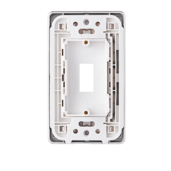 Mặt công tắc A60 cho cầu dao MPE A60SBG - Viền vàng 3 Mặt công tắc A60 cho cầu dao MPE A60SBG