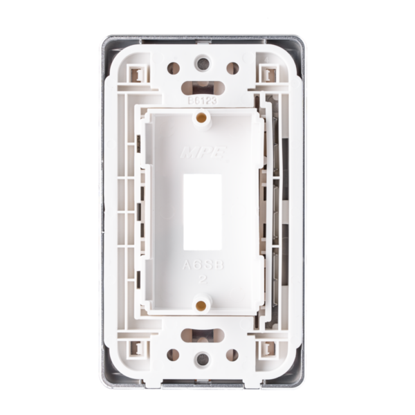 Mặt công tắc A60 cho cầu dao MPE A60SBS - Viền bạc 3 Mặt công tắc A60 cho cầu dao MPE A60SBS