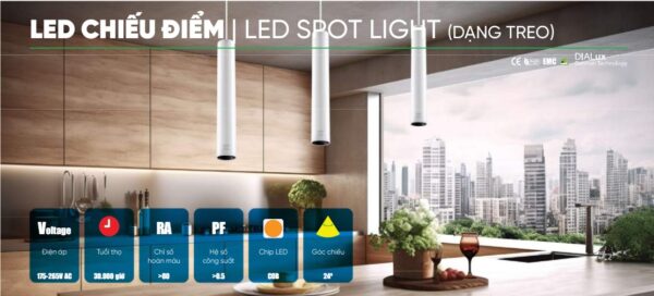 Đèn Thả Trần Trang Trí 12W MPE DPL