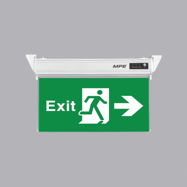 Đèn led exit 3W MPE EXR - 1 mặt phải 2 Đèn led exit 3W MPE EXR - 1 mặt phải