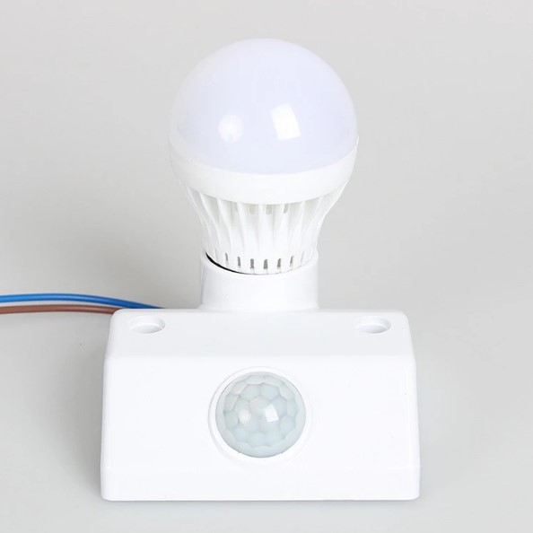 Đui đèn cảm biến hồng ngoại 60W MPE IRHD2 120º 4 Đui đèn cảm biến hồng ngoại 60W MPE IRHD2