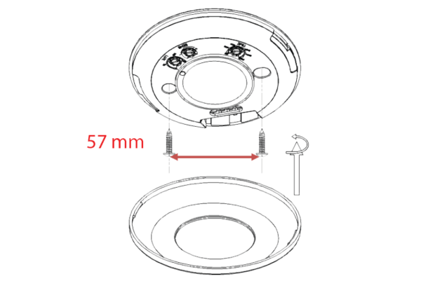 Thiết bị cảm biến chuyển động 200W MPE MWS1-NT Microwave 2 Minh hoạ lắp đặt thiết bị cảm biến chuyển đổi 200W MPE
