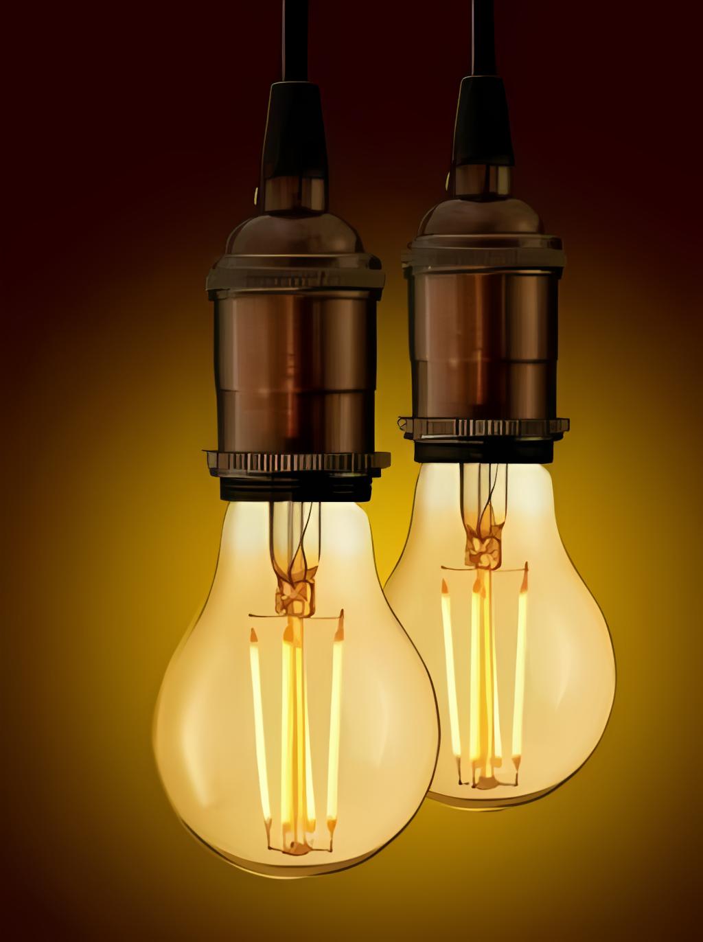 Đèn led filament 6W MPE FLM-6/A60 ánh sáng ấm 3 Đèn led filament 6W MPE FLM-6/A60