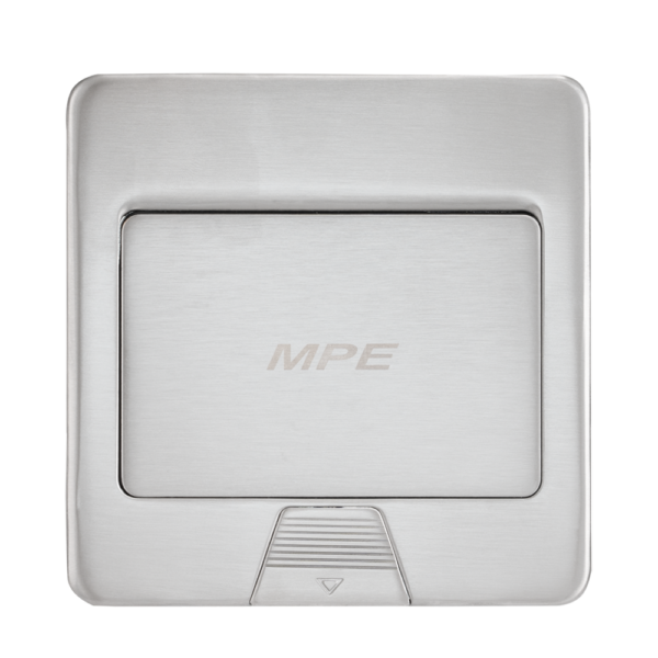 Ổ cắm âm sàn vuông MPE F2A-60 - Màu bạc mặt phẳng (không bao gồm đế)