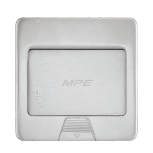 Ổ cắm âm sàn vuông MPE F2A-60 - Màu bạc mặt phẳng (không bao gồm đế)