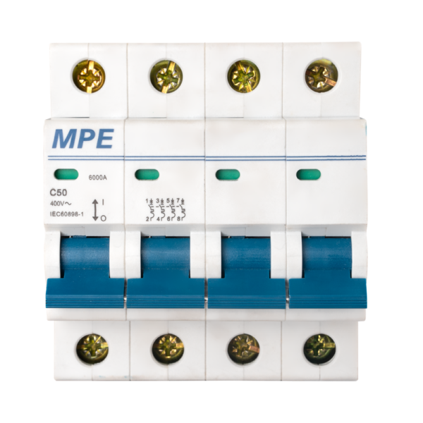 Cầu dao tự động MP6-C450 chứa MCB 4 cực