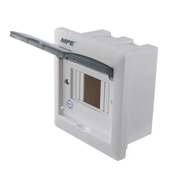 Tủ điện âm tường MPE TS-4/P chứa MCB 2-4 cực đế nhựa