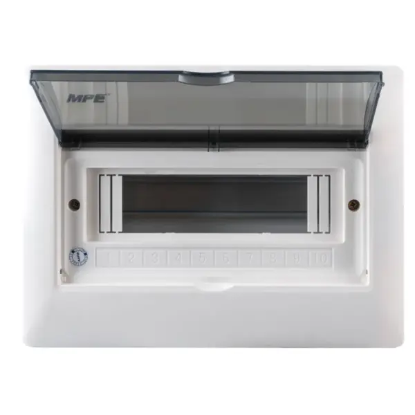 Tủ điện âm tường MPE TS-10 chứa MCB 7-10 cực đế sắt