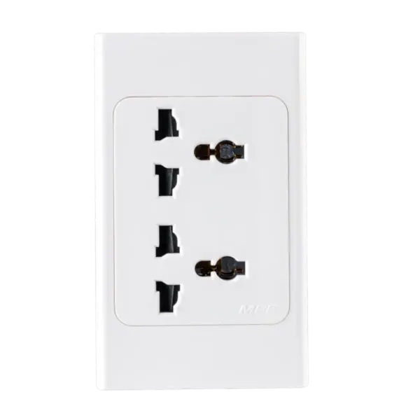 Ổ cắm đôi đa năng đế liền 16A MPE A20UESM2N