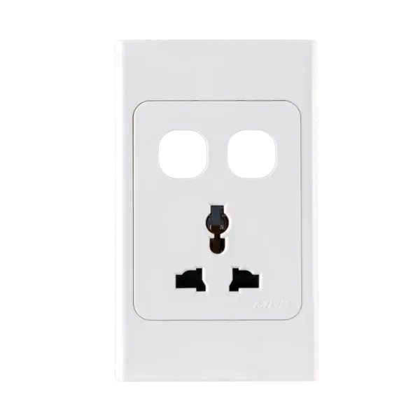 Ổ cắm đơn đa năng 16A + 2 lỗ MPE A20USMXXN