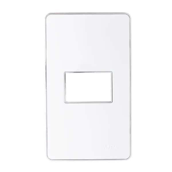Mặt công tắc A60 cho 1 thiết bị MPE A601S - Viền bạc