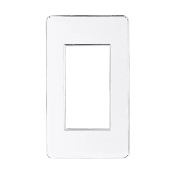 Mặt công tắc A60 cho 3 thiết bị MPE A603S - Viền bạc