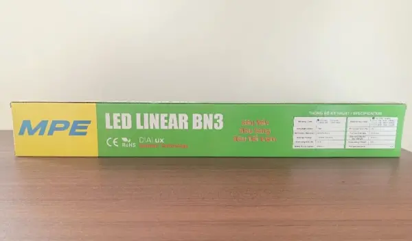 Đèn LED Bán Nguyệt 36W 1m2 MPE BN3 thân Nhôm
