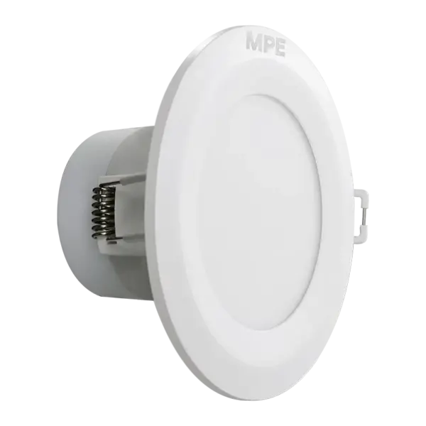 Đèn LED Downlight 3 màu 9W MPE DLC dễ lắp đặt