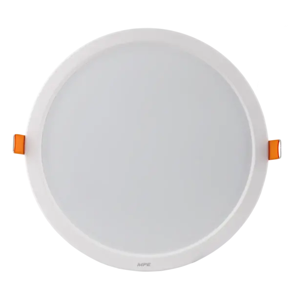 Đèn LED Downlight 3 màu 18W MPE DLE gọn nhẹ 2 trong 1