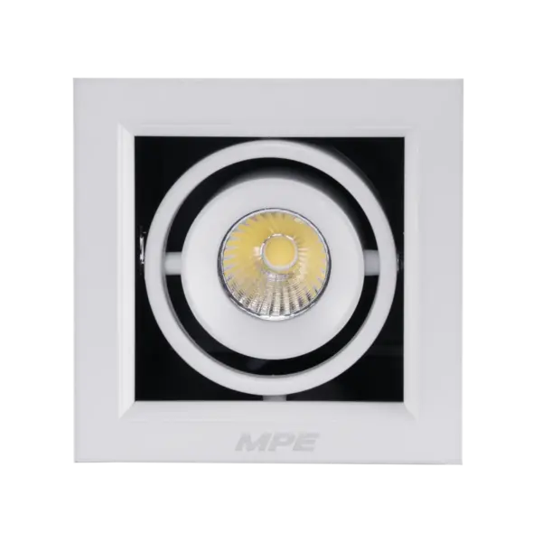 Đèn LED Downlight đơn 7W MPE DLS mặt vuông