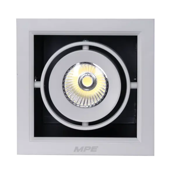 Đèn LED Downlight đơn 12W MPE DLS mặt vuông