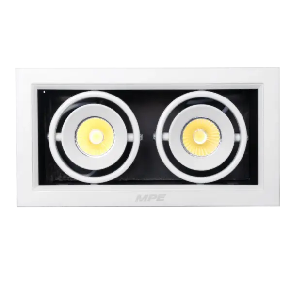 Đèn LED Downlight đôi 7W MPE DLS mặt vuông