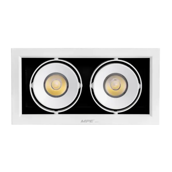 Đèn LED Downlight đôi 20W MPE DLS mặt vuông