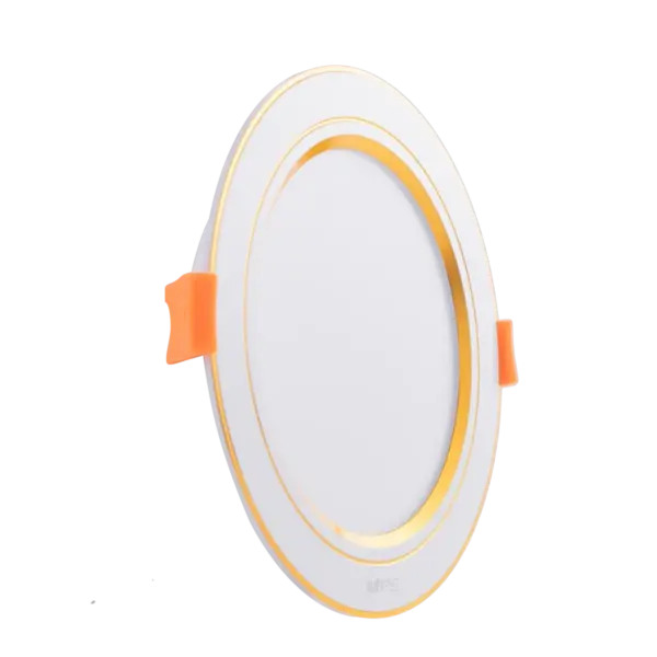 Đèn LED Downlight 12W MPE DLV2 viền Vàng