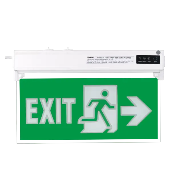 Đèn led exit 3W MPE EXR - 1 mặt phải