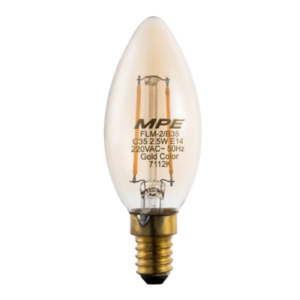 Đèn led filament 2.5W MPE FLM-2/B35
