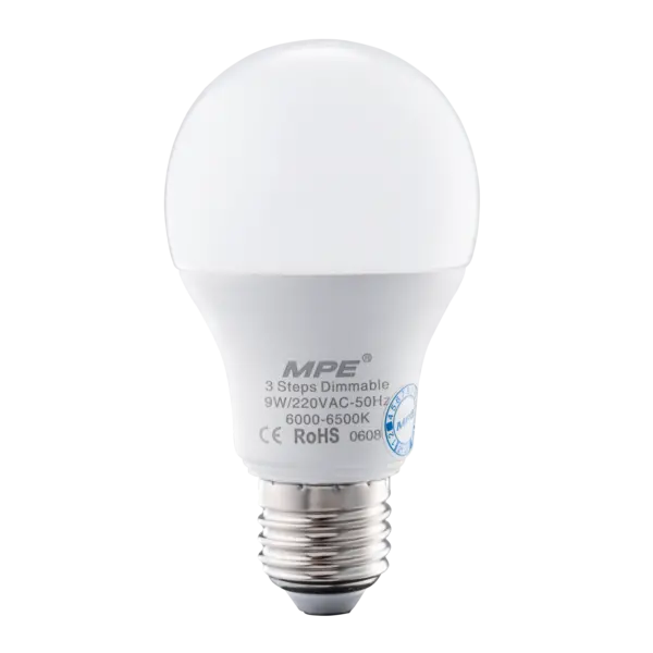 Led bulb 9W MPE LB-9T/3DIM 3 cấp độ sáng trắng