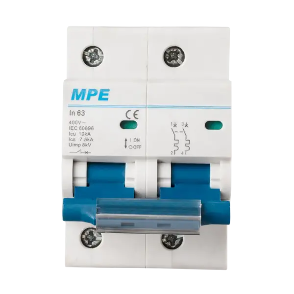 Cầu dao tự động MP10-C263 chứa MCB 2 cực