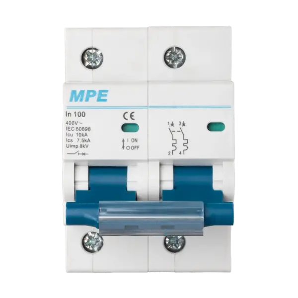 Cầu dao tự động MP10-C2100 chứa MCB 2 cực