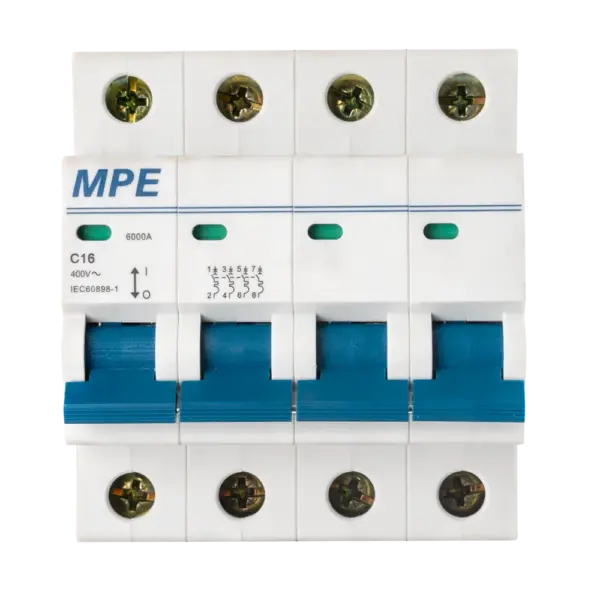 Cầu dao tự động MP6-C416 chứa MCB 4 cực