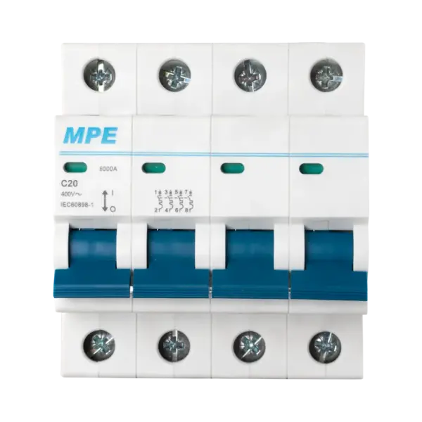 Cầu dao tự động MP6-C420 chứa MCB 4 cực