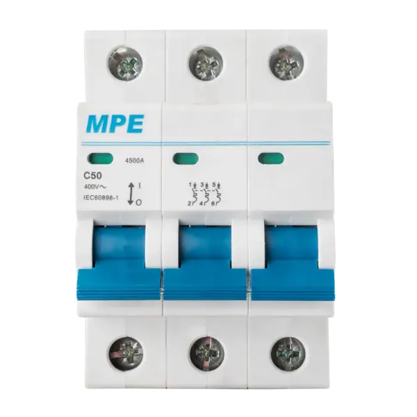 Cầu dao tự động MPE MP6-C350 chứa MCB 3 cực