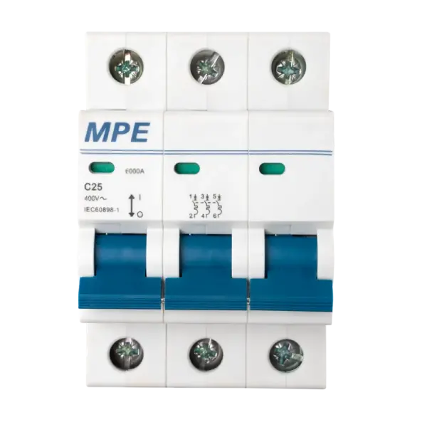 Cầu dao tự động MPE MP6-C325 chứa MCB 3 cực