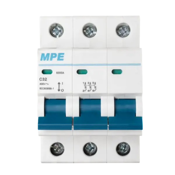 Cầu dao tự động MPE MP6-C332 chứa MCB 3 cực