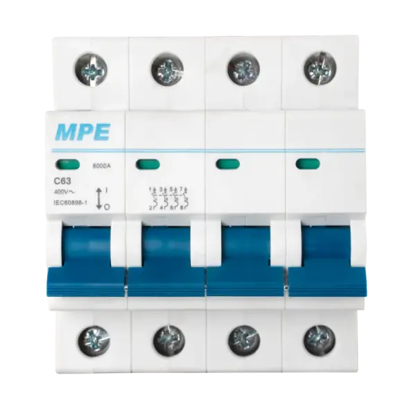 Cầu dao tự động MP6-C463 chứa MCB 4 cực