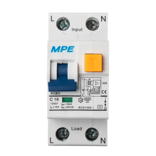Cầu dao bảo vệ dòng rò - quá tải MPE RCBO-15/216