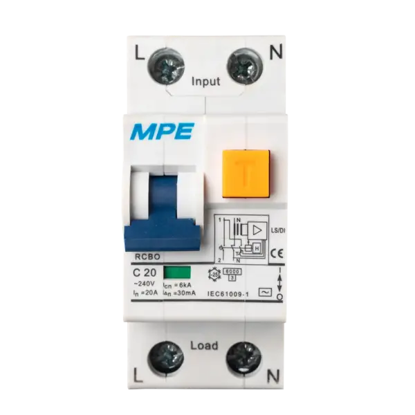 Cầu dao bảo vệ dòng rò - quá tải MPE RCBO-30/220