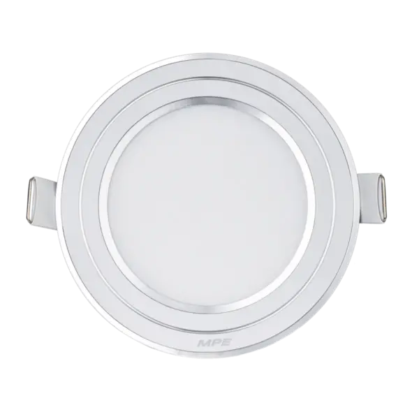 Đèn LED Panel 9W Ø105 MPE RPL viền Bạc