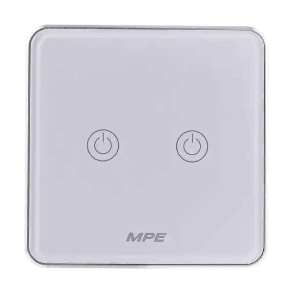 Mặt 2 công tắc vuông Zigbee SWV2/ZB