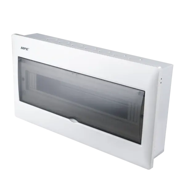 Tủ điện âm tường MPE TS-20 chứa MCB 15-20 cực đế sắt