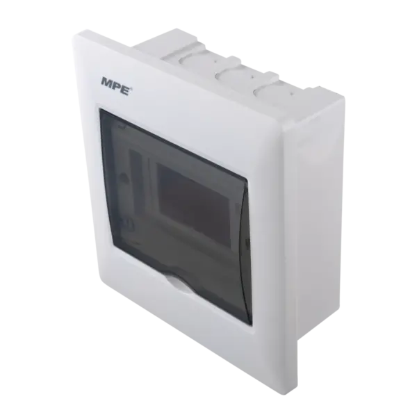 Tủ điện âm tường MPE TS-6/P chứa MCB 5-6 cực đế nhựa