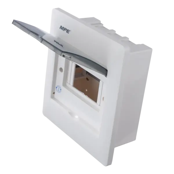 Tủ điện âm tường MPE TS-6/P chứa MCB 5-6 cực đế nhựa