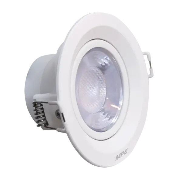 LED Downlight âm trần Chiếu điểm, Điều chỉnh hướng sáng, mặt tròn 9W ánh sáng trắng DLA2R-9T