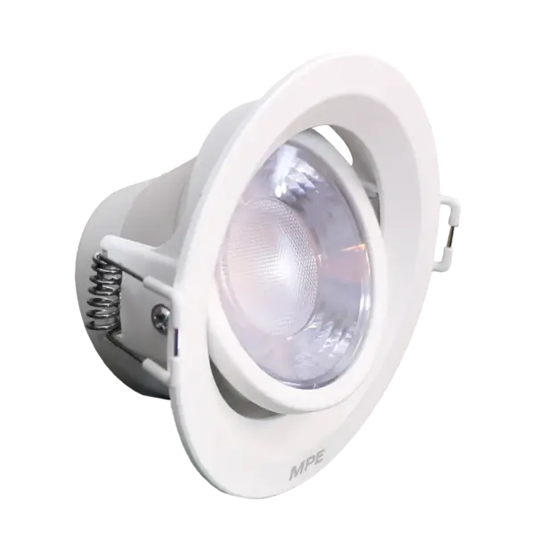 LED Downlight âm trần Chiếu điểm, Điều chỉnh hướng sáng, mặt tròn 9W ánh sáng trắng DLA2R-9T