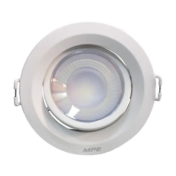 LED Downlight âm trần Chiếu điểm, Điều chỉnh hướng sáng, mặt tròn 9W ánh sáng trắng DLA2R-9T