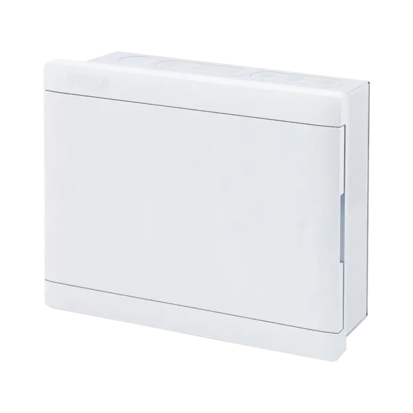 Tủ điện âm tường thanh ray điều chỉnh đa hướng, nắp mở ngang chứa MCB 10-12 cực mã G-12