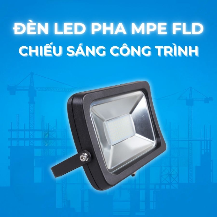 Đèn pha LED 10W MPE FLD-10T (ánh sáng trắng) 3 Đèn pha LED 10W MPE FLD-10T chiếu sáng công trình
