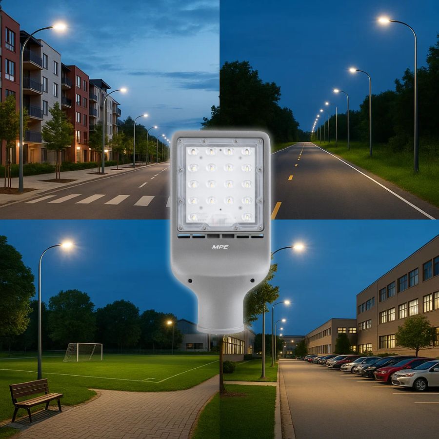 Đèn đường LED 100W MPE LST3-100T (ánh sáng trắng) 6 Ứng dụng của đèn đường LED 100W MPE LST3-100T