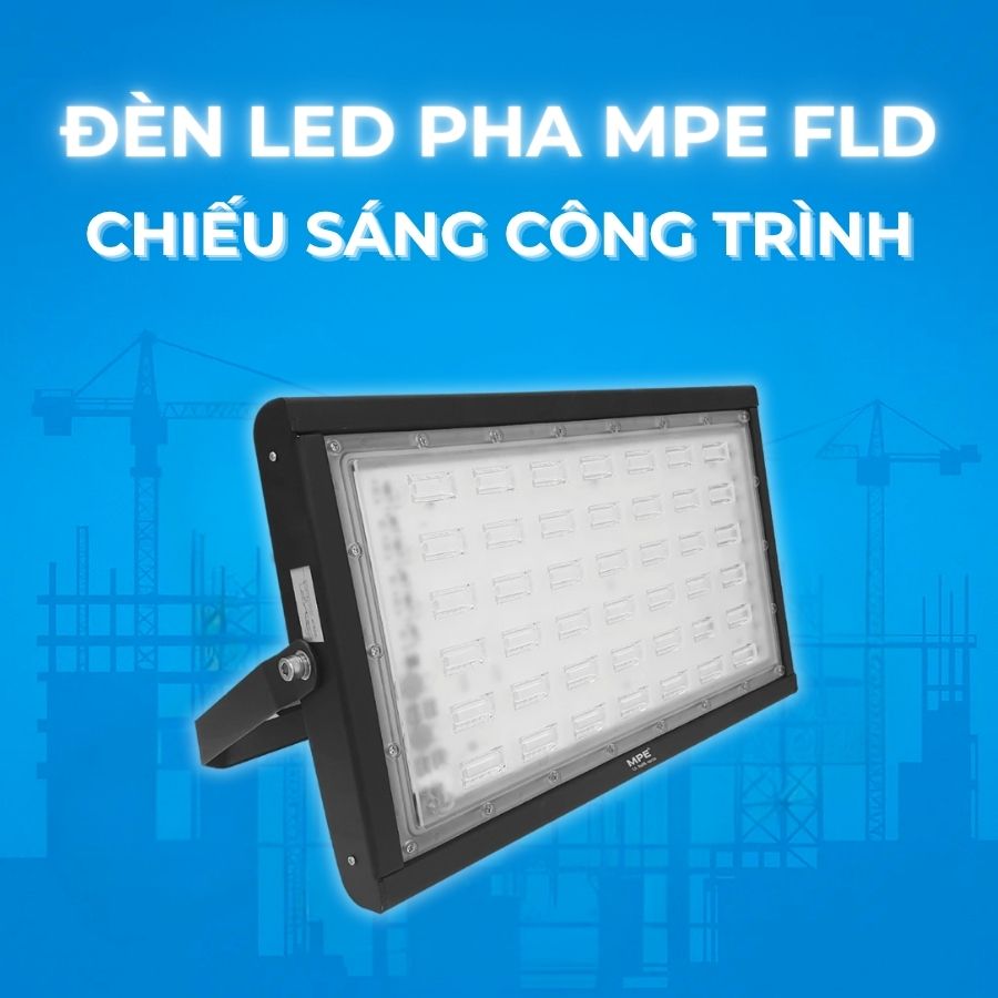 Đèn pha LED 100W MPE FLD-100T (ánh sáng trắng) 3 Đèn pha LED 100W MPE FLD-100T chiếu sáng công trình